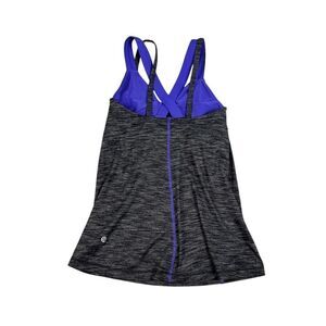 Lululemon Tank Top Work the Circuit Racerback Womens 6 Black Purple